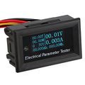 Drok 0 96 Portable Oled Multimeter Dc 33v 3a 0-99h59min 99w -15a C 60a Run Time Temperature Power Capacity Energy Meter 7in1 