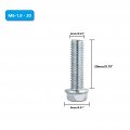 Minho Motorcycle High Strength Grade 8 Metric Flanged Hex Bolts M6-1 0 20 Applied To Engine 20pcs