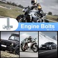 Minho Motorcycle High Strength Grade 8 Metric Flanged Hex Bolts M6-1 0 20 Applied To Engine 20pcs