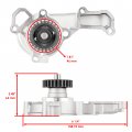 Caltric Water Pump Assembly With Gaskets Compatible Kawasaki Mule 2500 Kaf620c 1994 1995 1996 1997 1998 1999 2000