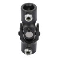 3 4 In Dd V Triangle Single Steering U Joint Shaft 96mm Black Steel Universal Coupling 35 Degrees Working Angle Coupler 