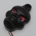 Httmt- 1992-2014 H-d Motorcycles Black Led Skull Cowbell Horn Cover Compatible With Stock Cowbell And All V-rod S P N