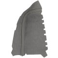 Gray Leather Center Console Armrest Lid Cover For Honda Pilot 2009 To 2015 Microfiber Replacement Wrap Easy Clean Finish