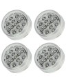 4 Pack 2 5in 13 Led Round Trailer Clearance Marker Lights Waterproof Red Side Tail For Truck Bus Van Boat Lorry Caravan 