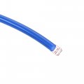 Uxcell Pneumatic 6mm Od Pu Air Hose Tubing Kit 5 Meters Blue With 12 Pcs Black Push To Connect Fittings