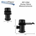 Recpro Lasalle Bristol Rv Waste Valve Double Tee 3 X 1-1 2 Hub Bayonet For Rvs Campers And Trailersa