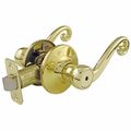 Gettysburg Polished Brass Privacy Lever Lockset 