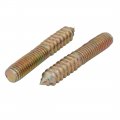 Uxcell M10x60mm Carbon Steel Zinc Plated Hanger Bolt 10pcs