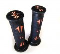 Httmt- Left 7 8 Right 1 Universal Atvs Pwc Rubber Comfort Grips- Orange For Left Side 22mm 25mm Motorcycle Hand Grips 