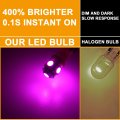Glofe Pink Purple T10 Led Bulbs Dash Lights Dashboard Instrument Panel Cluster Gauge 2825 194 W5w Car Interior Lamp With Twist