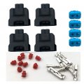 Allmost 4pcs Compatible With Honda S2000 2-pin Fuel Injector Connector Plug Clip Kit Ap1 F20 Ap2 F22 Oe10097