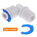 100pcs 1 4 Inch Locking Clip For Ro Water Filtration System Tube Quick Connect Lock Clamps Fitting Replacement Parts Blue