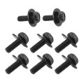 8x 12mm Top Front Skid Plate Bolts And Gasket Compatible For T-oyota Tacoma 4runner Tundra Sequoia Fj Cruiser Land 