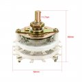 Uxcell 2p11t Pole 11 Position 2 Deck Band Channel Rotary Switch Selector With Plastic Knob