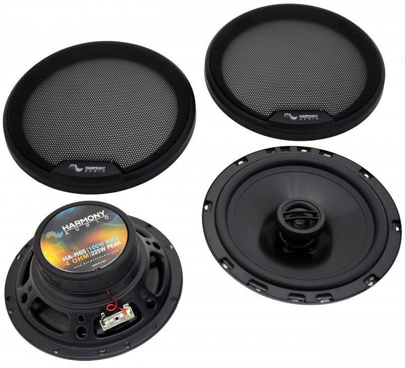 Harmony Audio Bundle For 2006-2010 Hummer H3 Ha-r65 New Rear Door Speaker Replacement Upgrade With Ha-724568 Factory Harness