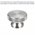 Uxcell Knurled Thumb Nuts 2pcs M8 X D24mm H16mm 304 Stainless Steel Nut With Collar High Head Blind Hole For 3d Printer Parts