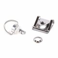 Keiti Additions D-ring Quick Release Fastener Silver 14mm 