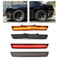 4 Pcs Led Side Marker Lights For 2018 To 2022 Dodge Challenger Srt Hellcat Widebody Scat Pack Redeye Super Stock Jailbreak 
