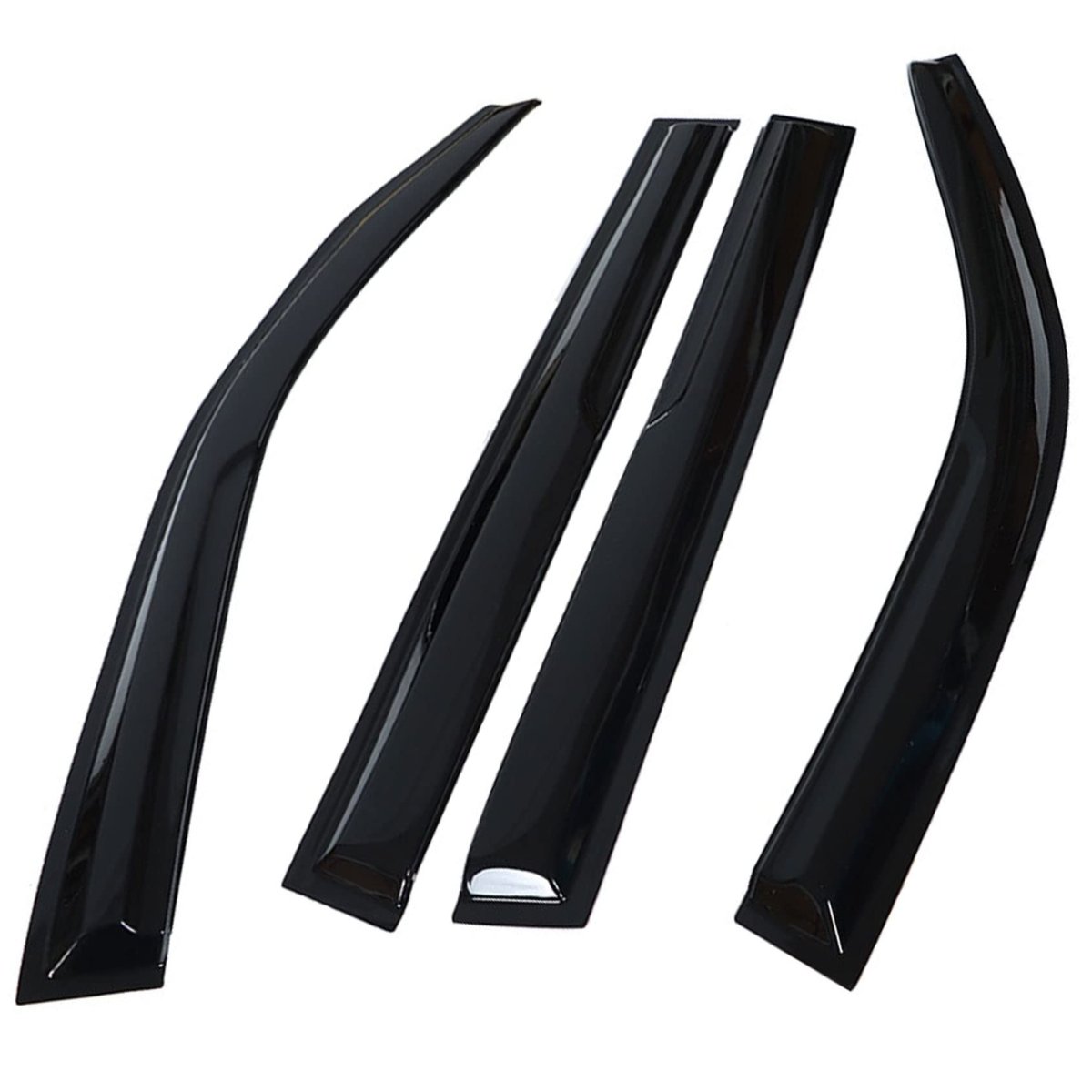 Window Visors Sun Rain Guards For Highlander 2001 2007 Deflectors Car Vent Shade Replacement 4 Pack Abs Plastic Side Wind