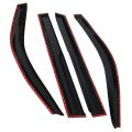 Window Visors Sun Rain Guards For Highlander 2001 2007 Deflectors Car Vent Shade Replacement 4 Pack Abs Plastic Side Wind