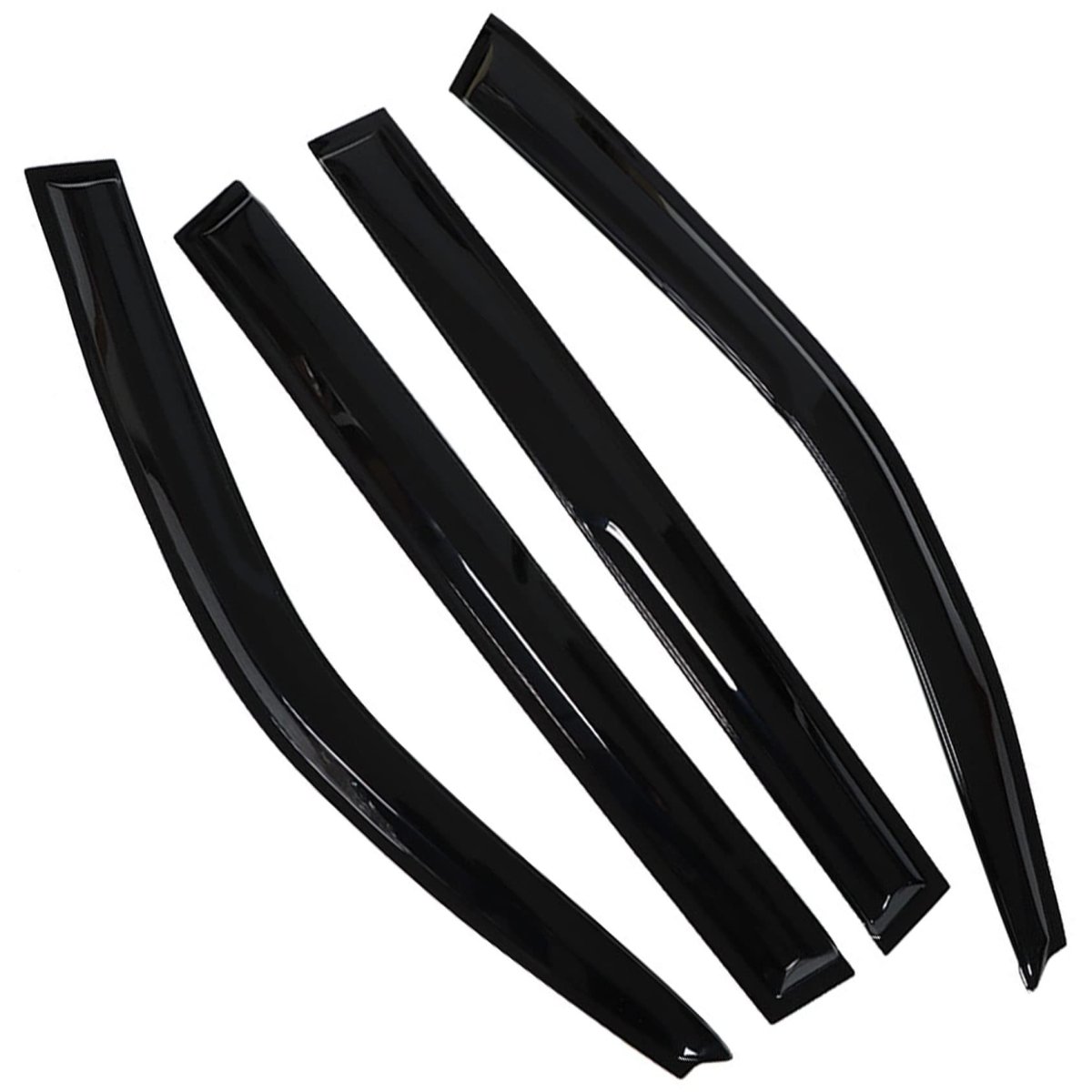 Window Visors Sun Rain Guards For Highlander 2001 2007 Deflectors Car Vent Shade Replacement 4 Pack Abs Plastic Side Wind