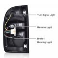 G-plus Rear Tail Light Brake Lamps With Bulb Wiring Pair Compatible Toyota Tacoma 2001-2004 81560-04060 81550-04060