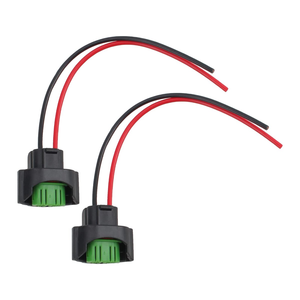 Wire Pigtail Female C H11 Two Harness Head Light Low Beam Bulb Replace Connector