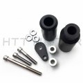 Httmt For 2005-2006 Kawasaki Zx 6r Zx-6rr 636 No Cut Frame Slider Crash Protector Black P N Mt219-046-bk
