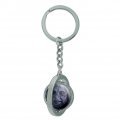 Graphics More The Exorcist Regan Character Keychain Spinning Round Chrome Plated Metal