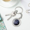 Graphics More The Exorcist Regan Character Keychain Spinning Round Chrome Plated Metal