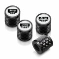 Ipick Image For Jeep Grill In White On Real Carbon Fiber Barrel Black Aluminum Tire Valve Stem Caps