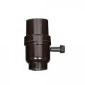 Medium Base Socket 3-way Turn Knob W Metal Bushing Less Set Screw 1 4 Ip Cap 