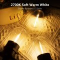 Lepro S14 Outdoor String Lights 50ft Hanging Patio With 15 Shatterproof Led Edison Bulbs Waterproof Bistro Backyard Lighting