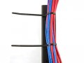 Secure 8 Inch Uv Black Standard Winged Push Mount Cable Tie 100 Pack 