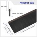 Uxcell Door Brush Bottom Sweep H-shape Aluminum Alloy Base With 5 9-inch Pp For Home Industrial 35-inch L Brown