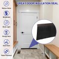 Uxcell Door Brush Bottom Sweep H-shape Aluminum Alloy Base With 5 9-inch Pp For Home Industrial 35-inch L Brown