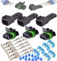 Aptiv Metri-pack 280 Series 2-way Connector W 10-12 Awg Sealed Waterproof 3 Set 