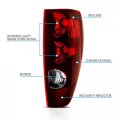 Amerilite Red Replacement Brake Tail Lights Set For 2004-2012 Chevy Colorado Gmc Canyon Passenger And Driver Side