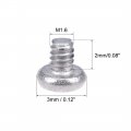 Uxcell M1 6x2mm Machine Screws Pan Phillips Cross Head Screw 304 Stainless Steel Fasteners Bolts 50pcs