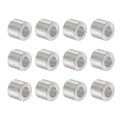 12pcs Aluminum Spacer 6 2mm Bore X 12mm Od 10mm Length Screw Bushing Plain Finish Round Metal For M6 Screws Bolts And Rods 