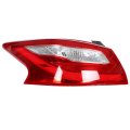 Rear Left Tail Light Assembly For Altima 2016 2017 2018 Driver Side Outer Brake Lamp Replacement Chrome Housing And Red Lens