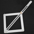 Goniometer Ruler Stainless Steel 4 Fold Corner Angle Finder Measuring Unique Fastening Mechanism For Construction Woodworking