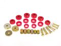 Prothane 7-139 Red Body Mount Kit With Hardware 