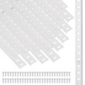 16pack Adjustable Shelf Brackets 35 4 Aluminum Alloy Silver 