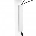 Vivo Steel Magnetic 14 Inch Vertical Cable Management Channel Cord Organizer Wire Hider Cover For Home And Office White 