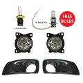 Niuparts 4 Item Combo Fog Lamp With Bezel Black Driver And Passenger Side Fit Kenworth T660