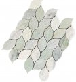 Ming Green Greyish Petal Marble Polished Floor Wall Tile For Kitchen Backsplash Bathroon Shower Fireplace Surround Decor Accent 