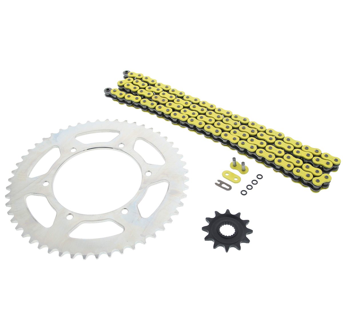 Yellow O Ring Chain And Sprocket Kit 12 52 114l For Yamaha Wr250f 2001-2006 Steel Front Rear Sprockets
