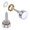 10pcs Screw Covers Caps Brass Flat Mirror Screws Decorative Cover Nail Fasteners For Sign Advertising Hardware Construction 