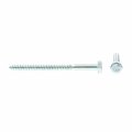 Prime-line Hex Lag Screws 1 4 In X 3-1 2 A307 Grade A Zinc Plated Steel 100 Pack